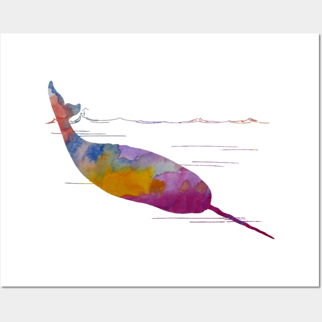 Narwhal Wall Art by BittenByErmines